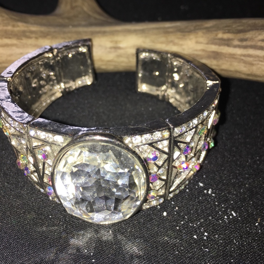 Beautiful gem bangle bracelet